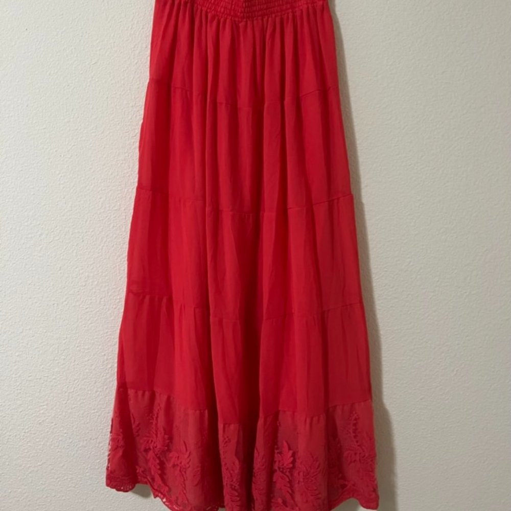 (Brand new) Red maxi skirt-one size